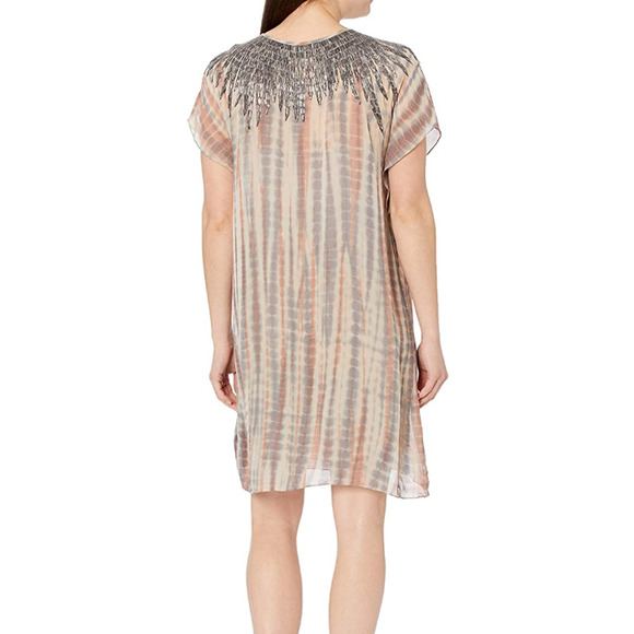 Velvet by Graham & Spencer Women's Beaded Tie Dye Dress Like New Womens XXS - Picture 2 of 6